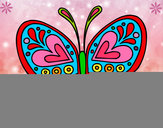 Dibujo Mandala mariposa pintado por SOCA2000