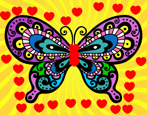 Dibujo Mariposa bonita pintado por melabonita