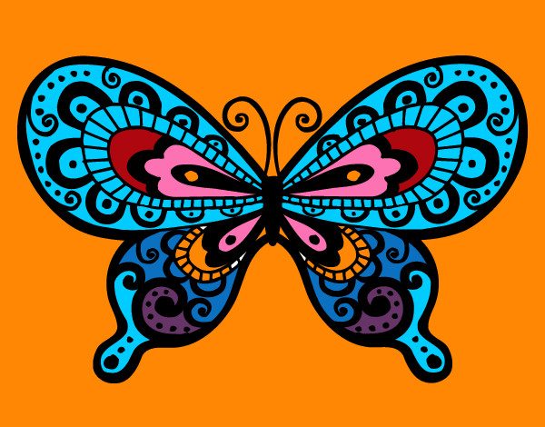 mariposa de colores