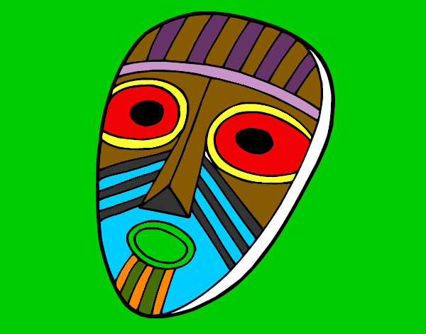 Dibujo Máscara sorprendida pintado por raquelber