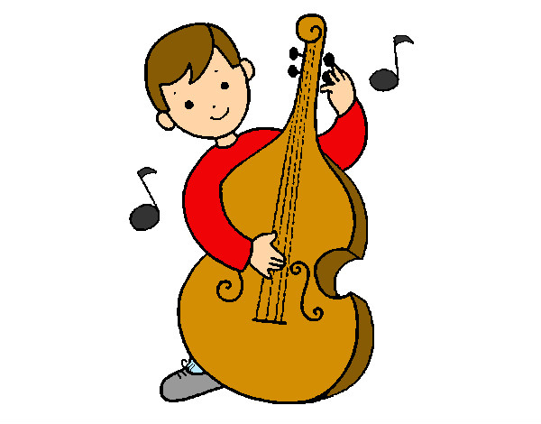 Dibujo Niño con violonchelo pintado por Saioas