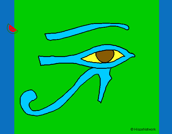 Dibujo Ojo Horus pintado por Cristobale