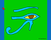 Dibujo Ojo Horus pintado por Cristobale