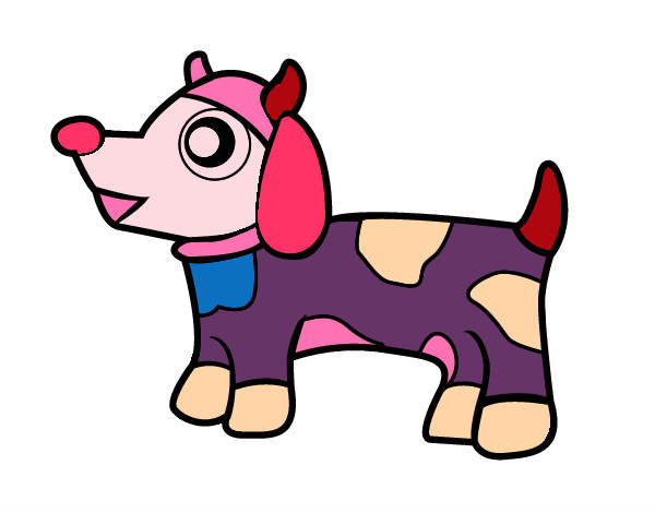 Dibujo Perro-vaca pintado por hola_nex