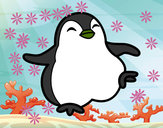 Dibujo Pingüino bailando pintado por jhon21