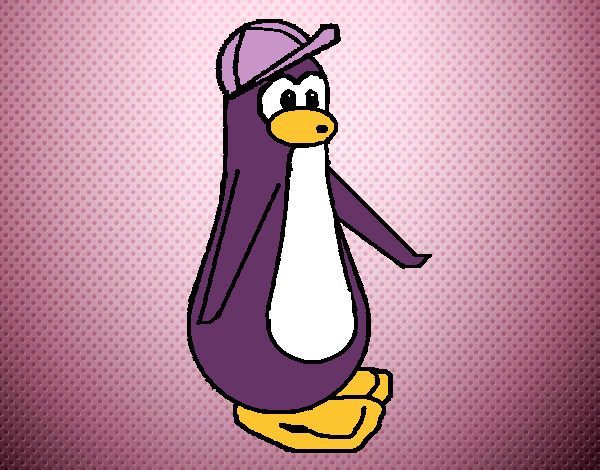 Dibujo Pingüino con gorra pintado por NiceCute