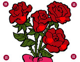 Dibujo Ramo de rosas pintado por lizbelitha