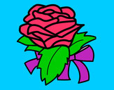Dibujo Rosa, flor pintado por carolina352