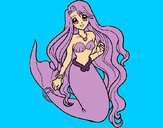 Dibujo Sirenita pintado por karen04