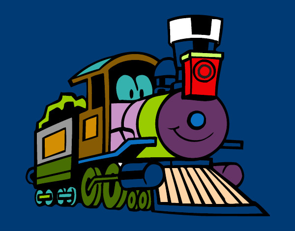 Dibujo Tren divertido pintado por martinam