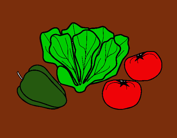 Dibujo Verduras 1 pintado por lizbelitha