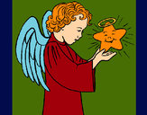 Dibujo Ángel y estrella pintado por Danyel