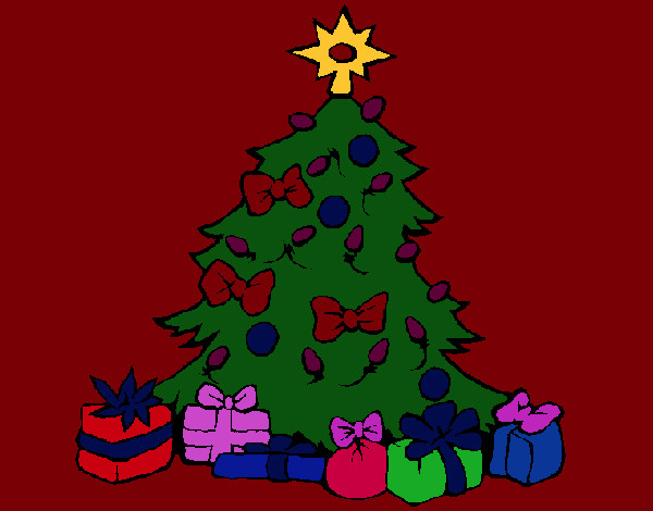 Dibujo Árbol de navidad pintado por Danyel