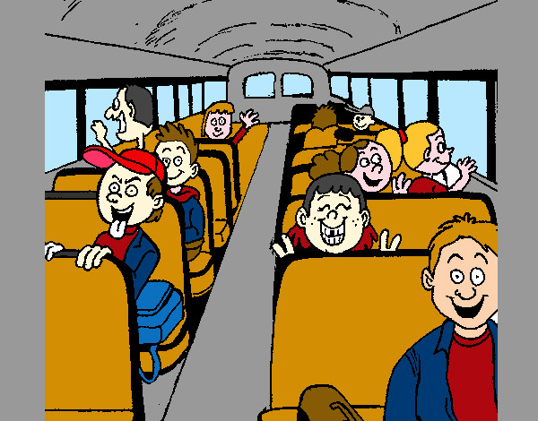 Dibujo Autobus escolar pintado por 44323