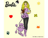 Dibujo Barbie con sus mascotas pintado por andre_1