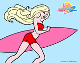 Dibujo Barbie corre al agua pintado por francescaz