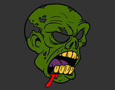 Dibujo Cabeza de zombi pintado por nando3