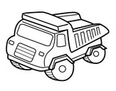 Dibujo Camión volquete pintado por somal
