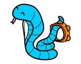 Dibujo Cobra con pandereta pintado por SILVIAEDIT