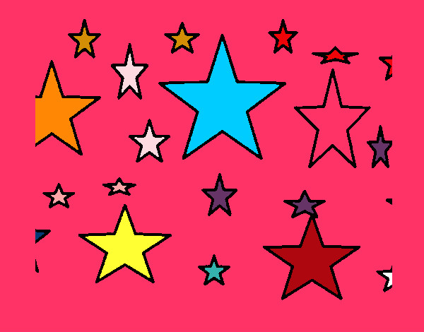 Dibujo Conjunto de estrellas pintado por lucialoc