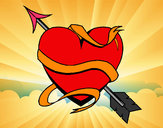 Dibujo Corazón con flecha III pintado por Espectral