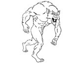 Dibujo Hombre lobo pintado por yamiil