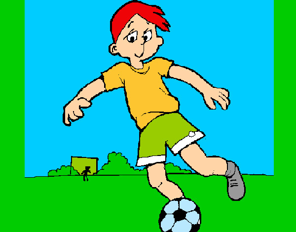 Dibujo Jugar a fútbol pintado por DANIEL23
