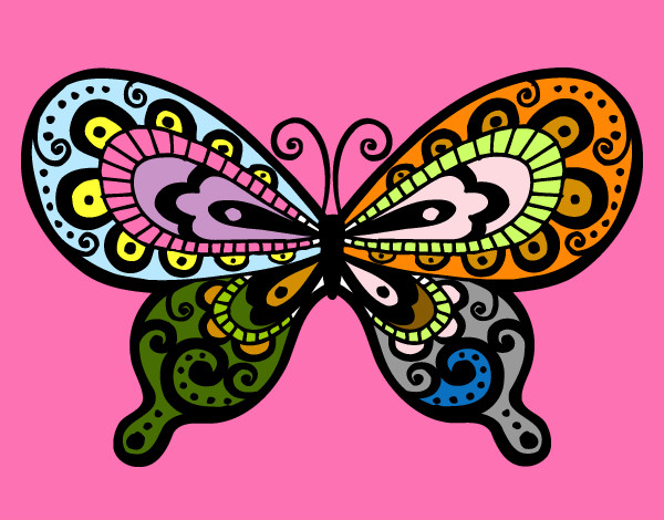Dibujo Mariposa bonita pintado por nereagomez