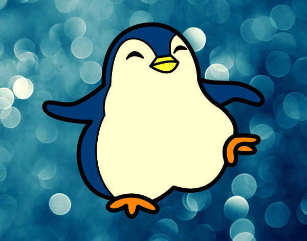 Dibujo Pingüino bailando pintado por VALUUUUU