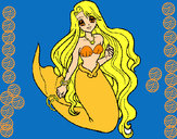 Dibujo Sirenita pintado por candy2