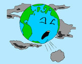 Dibujo Tierra enferma pintado por Areli01