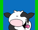 Dibujo Vaca sonriente pintado por amiel1