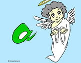 Dibujo Ángel pintado por yadirasa