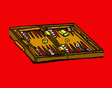 Dibujo Backgammon pintado por charito