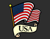 Dibujo Bandera de los Estados Unidos pintado por IvaMLove