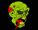 Dibujo Cabeza de zombi pintado por joshshaira