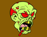 Dibujo Cabeza de zombi pintado por nimacort