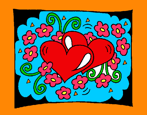 Dibujo de rosas y amor pintado por Almayabely en  el día  02-10-12 a las 01:06:09. Imprime, pinta o colorea tus propios dibujos!