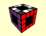 Dibujo Cubo de Rubik pintado por Andd