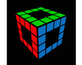 Dibujo Cubo de Rubik pintado por Jaavii98