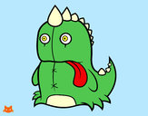 Dibujo Dinosaurio monstruoso pintado por fioress13