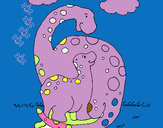 Dibujo Dinosaurios pintado por mimoar