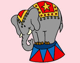 Dibujo Elefante actuando pintado por patribueno