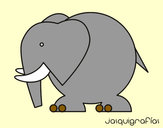 Dibujo Elefante grande pintado por danifinal