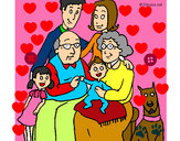 Dibujo Familia pintado por edith34