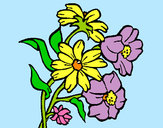 Dibujo Flores pintado por queyla