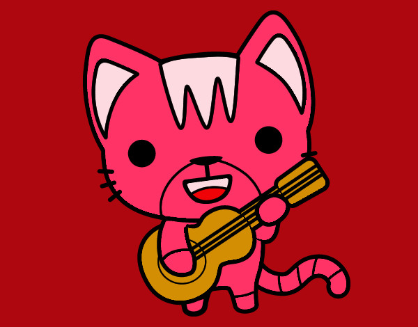 Gato guitarrista