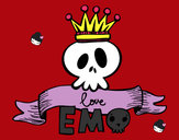 Dibujo Love Emo pintado por tuky