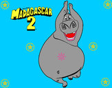 Dibujo Madagascar 2 Gloria pintado por izan4