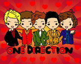 Dibujo One direction pintado por lebni